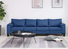 Czteroosobowa ekskluzywna niebieska sofa - Ekilore 4Q