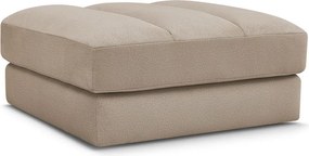 Szarobrązowy aksamitny podnóżek Sierra – Bobochic Paris