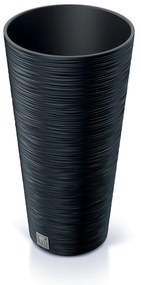 Donica ogrodowa okrągła Furu Slim 48 cm antracyt PROSPERPLAST