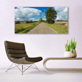 Obraz na płótnie Wiejska Droga z Kostki