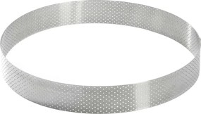 De Buyer 3098.09 perforowana okrągła rama do ciasta 24,5 cm, stal nierdzewna