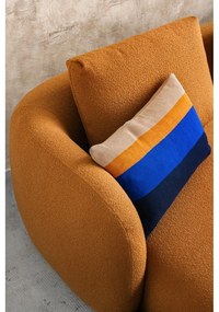 Szary/brązowy narożnik z materiału bouclé (prawostronny) Imola – Bonami Selection
