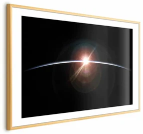 Plakat Horyzont 90x60 cm z ramą złotą z marginesem ARTGEIST B
