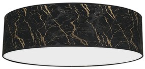 Lampa sufitowa, czarna, złota, okrągła SENSO Black/Gold 3xE27 Ø60cm