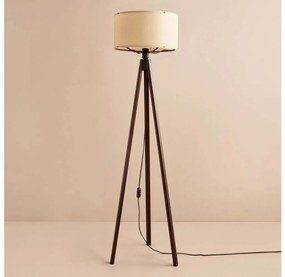 Lampa stojąca AYD 1xE27/40W/230V brązowa/beżowa