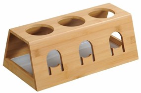 Kesper 58650 Stojak na butelki z tacką ociekową, 32 x 17,5 x 12 cm