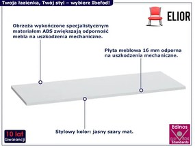 Klasyczny blat łazienkowy 120 cm E6-T11