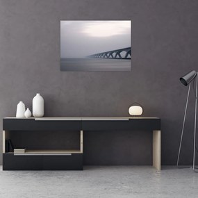 Obraz mostu we mgle (70x50 cm)
