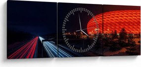 Obraz autostrady (z zegarem) (90x30 cm)