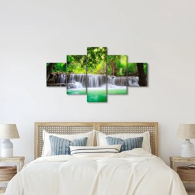 Obraz wodospadu w Kanchanaburi, Tajlandia (125x70 cm)