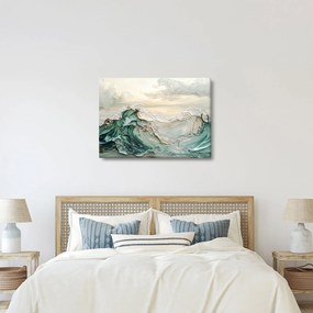 Obraz - 3D abstrakcja morza (70x50 cm)