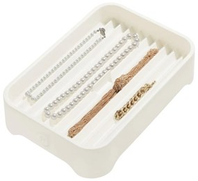 Biały organizer na biżuterię iDesign Eco Bin, 28,12x19,23 cm