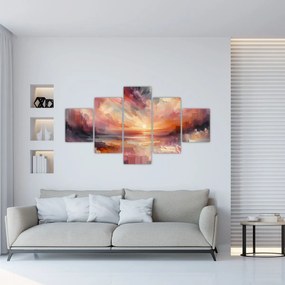 Obraz - Malowane zorze (125x70 cm)