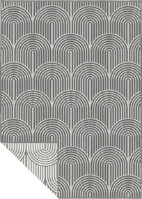 Dywan zewnętrzny dwustronny Pangli srebrno-kremowy 200 cm x 290 cm