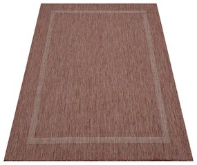 Dywan zewnętrzny Relax ramka czerwony 80 cm x 150 cm
