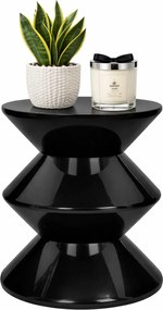 Czarny okrągły stolik kawowy S9-P87