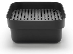 Ciemnoszara plastikowa miska do mycia naczyń z ociekaczem SinkSide – Brabantia
