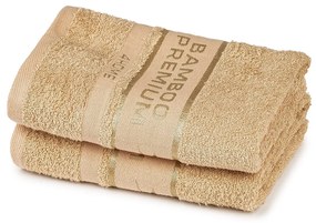 4Home Bamboo Premium ręcznik beżowy, 50 x 100 cm, 2 szt.
