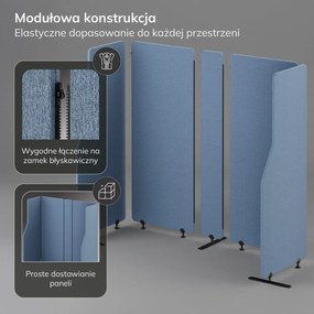 Parawan akustyczny SADIE Frozen Lake 260/145 cm