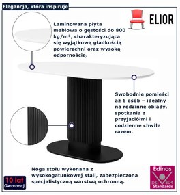 Biało-czarny nowoczesny stół R9-Z54