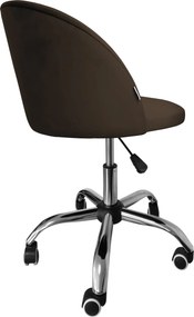 Fotel obrotowy COLIN krzesło biurowe fotel ergonomiczny do biurka : Kolor Stelaża - Chrom, Kolor tkaniny - VELVET - MG05, Typ siedziska - Siedzisko obrotowe 360°, Typ tkaniny - Velvet