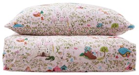 Różowa bawełniana pościel dziecięca dwuosobowa 200x200 cm Fairytale – Belle &amp; Boo