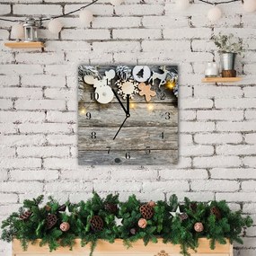 Zegar ścienny Choinka Święta Prezenty Ozdoba