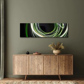 Obraz zielonych kresek (170x50 cm)