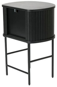 Czarna szafka nocna Nola – Unique Furniture