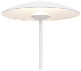 Biała lampa stołowa LED z metalowym kloszem (wysokość 41 cm) Lund – Candellux Lighting