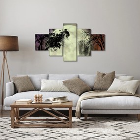 Obraz - Księżyc w pełni nad powierzchnią (125x70 cm)