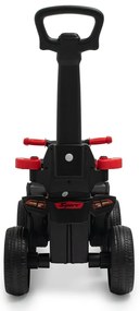 Baby Mix Odpychacz dla dzieci z prowadnicą Mega Prime EVA, czerwony
