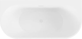 Mexen Oval+ wanna wolnostojąca przyścienna 170 x 80 cm, biała, przelew biały - 52681708000-20
