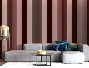 Ażurowe lamele ścienne pudrowy róż 15 szt. D3-W28