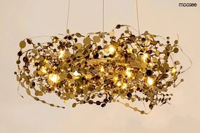 Designerska lampa wisząca Monete 80, złota