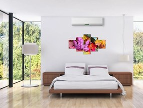 Obraz - jesienne liście (125x70 cm)