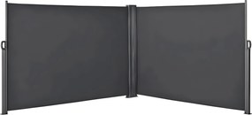 ŚCIANKA BOCZNA MARKIZA 600X200 CM NA TARAS ANTRACYT