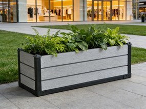 Doniczka Ogrodowa Stylowa Osłonka Na Kwiaty Prostokątna Donica 105x39x36,55cm