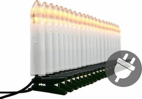 Klasyczne świeczki na świąteczną choinkę - ciepły biały