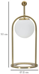 Lampa stołowa GLAMY ARC, 50 cm