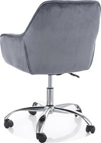 Fotel biurowy Q-190 VELVET, szary