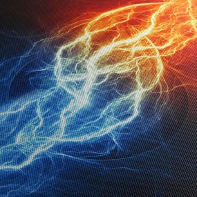 Obraz napięcia elektrycznego (z zegarem) (90x30 cm)
