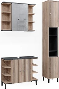 Zestaw mebli łazienkowych sonoma 79.6x32x64 aquis