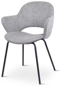 Jasnoszare krzesła zestaw 2 szt. Rowley – Unique Furniture