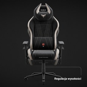 Fotel gamingowy materiałowy Diablo X-Horn 2.0, Normal Size, Camel Black