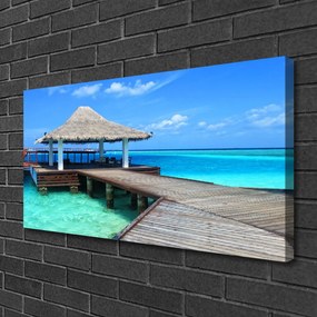 Obraz na płótnie Most nad Morską Głębią