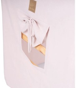 Duży domek z drabinką dla dzieci 112x61x94 cm składaną do pokoju. drewno, len, wiskoza, różowy domek, czarna drabinka. - meowbaby®