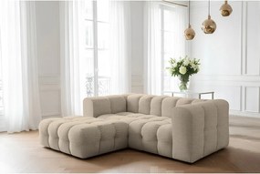 Narożnik Baloo L mini, do salonu, tkanina Moly, lewy, beż