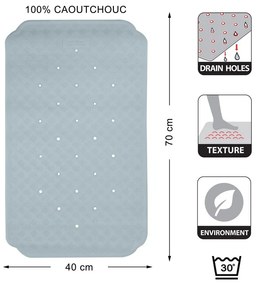 Mata antypoślizgowa do wanny 40x70 cm Ruby – Spirella