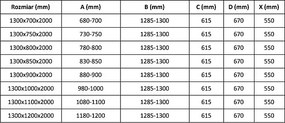 Mexen Velar kabina prysznicowa rozsuwana 130 x 75 cm, szron, gun metal - 871-130-075-31-95